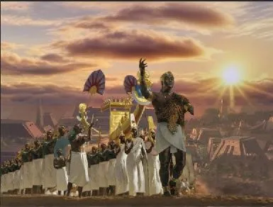 ancient parade,camel caravan,procession,camel train,pilgrimage,the crucifixion,calvary,ankh,pilgrims,evangelion,heaven gate,gundam,ramses ii,religious celebration,devotees,human chain,guards of the canyon,iron blooded orphans,evangelion unit-02,day of the victory