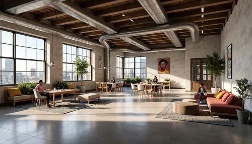 loft,lofts,penthouses,hoboken condos for sale,apartment lounge,lobby,modern office,daylighting,3d rendering,modern decor,living room,apartment,an apartment,livingroom,interior decor,interior design,offices,hotel lobby,contemporary decor,meeting room