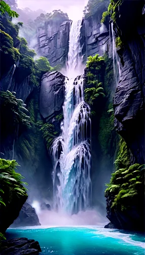 waterfall,water fall,waterfalls,water falls,cascada,green waterfall,bridal veil fall,ash falls,brown waterfall,falls,cascade,cascades,cartoon video game background,nature background,water flowing,water mist,alfheim,flowing water,falls of the cliff,mountain spring,Conceptual Art,Sci-Fi,Sci-Fi 03