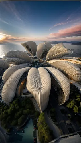 futuroscope,falkirk wheel,heatherwick,futuristic art museum,futuristic architecture,biomimicry