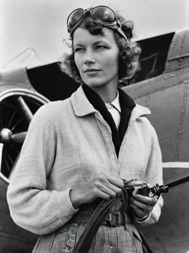 Amelia Earhart – Biography of this Aviation Icon,katherine hepburn,1940 women,ingrid bergman,maureen o'hara - female,shirley temple,stewardess,jean short,lockheed,rose woodruff,vintage female portrait