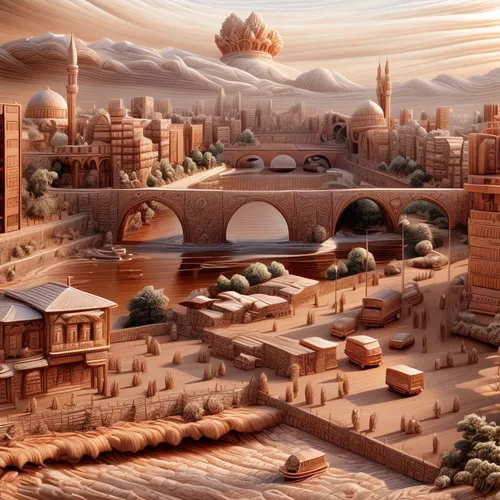 ancient city,arabic background,world digital painting,desert landscape,ramadan background,genesis land in jerusalem,futuristic landscape,desert desert landscape,riad,mosques,pink city,fantasy city,islamic architectural,desert background,orientalism,fantasy landscape,al-aqsa,rem in arabian nights,persian architecture,jerusalem