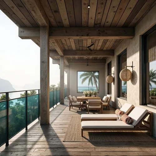 wooden decking,amanresorts,verandahs,verandah,roof terrace,oceanfront,wood deck,chalet,3d rendering,holiday villa,penthouses,roof landscape,block balcony,porch swing,balcony,balconied,decking,sunroom,cabana,lefay