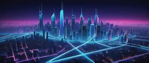 cybercity,cityscape,futuristic landscape,cybertown,cyberpunk,metropolis,cyberworld,cyberia,fantasy city,tron,synth,cyberscene,futuristic,neon arrows,cybernet,cyberport,cyberrays,colorful city,polara,cybertron,Illustration,American Style,American Style 09