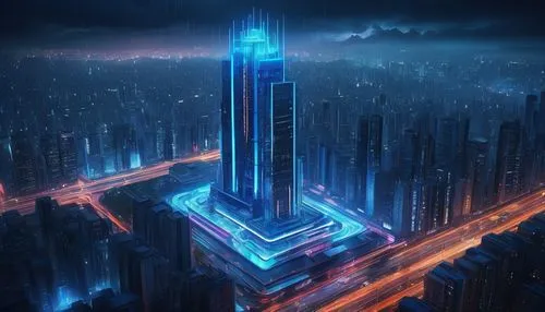 cybercity,guangzhou,metropolis,electric tower,cyberport,skyscraper,cybertown,the skyscraper,futuristic landscape,ctbuh,shanghai,futuristic,pc tower,tron,chongqing,supertall,shenzhen,futuristic architecture,megacorporation,coruscant,Illustration,Japanese style,Japanese Style 14