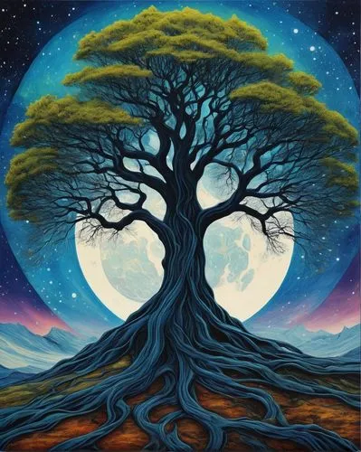 tree of life,celtic tree,magic tree,colorful tree of life,the branches of the tree,circle around tree,arbol,mother earth,painted tree,bodhi tree,lonetree,flourishing tree,arbre,argan tree,treesong,sacred fig,lone tree,druidry,goodtree,lughnasadh,Illustration,Realistic Fantasy,Realistic Fantasy 15