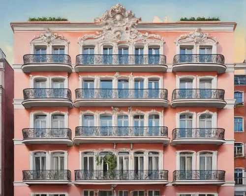 portofino,casa fuster hotel,venezia,colorful facade,salerno,malaga,lyon,cagliari,rimini,perpignan,paris balcony,french building,palermo,montecarlo,genoa,ligurian,genova,genua,barcelona,milan,Conceptual Art,Fantasy,Fantasy 24