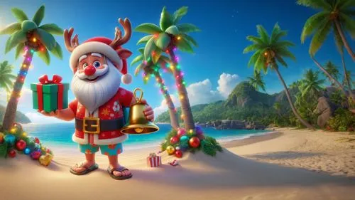 santa claus at beach,christmas on beach,christmas island,christmas background,christmasbackground,christmas trailer,christmas wallpaper,north pole,elves flight,santa claus,santa claus with reindeer,santy,travelocity,claus,reindeer from santa claus,roelf,santa clauses,st claus,lutin,santa clause