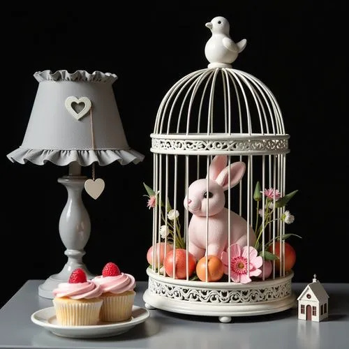 bird cage,birdcages,birdcage,whimsical animals,easter decoration,confiserie