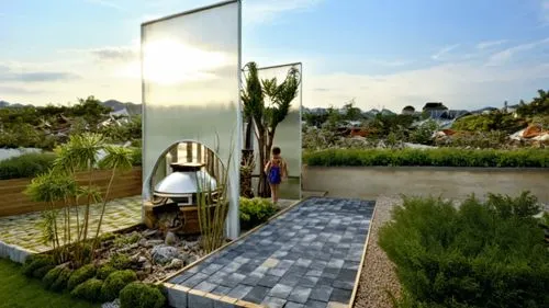 landscape design sydney,landscape designers sydney,roof garden,mirror house,roof terrace,garden design sydney,Photography,General,Realistic