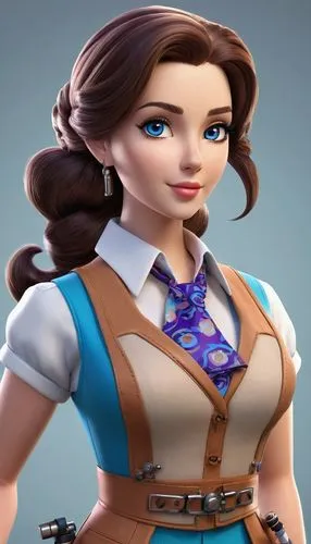 secretarial,aerith,3d model,lorelai,pauling,pam,Unique,3D,3D Character