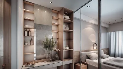 modern minimalist bathroom,modern room,walk-in closet,modern decor,luxury bathroom,penthouses,interior modern design,sky apartment,bedrooms,chambre,contemporary decor,interior design,loft,appartement,smartsuite,shared apartment,hallway space,bookcases,bookcase,an apartment,Photography,General,Realistic