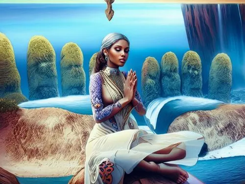 biophilia,girl with a dolphin,mermaid background,mandodari,ladyland,austra,Illustration,Realistic Fantasy,Realistic Fantasy 15