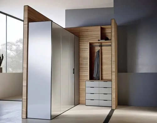 walk-in closet,wardrobes,storage cabinet,modern minimalist bathroom,armoire,hinged doors,Illustration,Black and White,Black and White 32