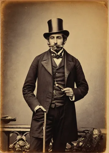 adolphe,stovepipe hat,lincoln,abraham lincoln,napoleon iii style,john day,lincoln blackwood,thomas heather wick,photograph album,lincoln cosmopolitan,shoemaker,napoleon bonaparte,xix century,ambrotype,sebastian pether,gentlemanly,self-portrait,james sowerby,nicholas boots,charles cháplin,Illustration,Abstract Fantasy,Abstract Fantasy 14