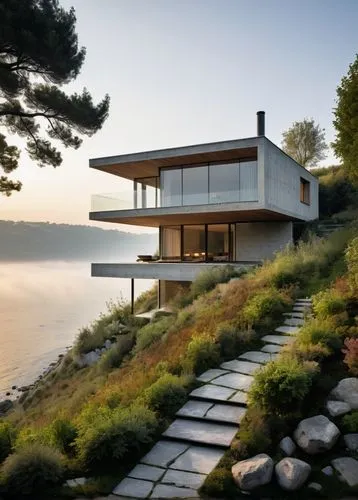 house by the water,house with lake,dunes house,snohetta,cantilevered,danish house,Photography,General,Natural