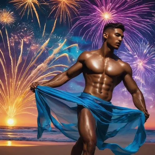 buakaw,aljaz,fireworks background,firework,vishal,roychoudhury,Illustration,Realistic Fantasy,Realistic Fantasy 08