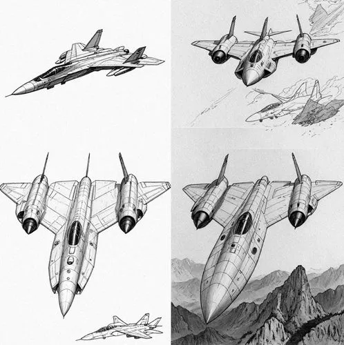 pencil drawing 

battleship    

 style  Julius Leblanc Stewart,the three views of jet airplanes in black and white,rafales,scramjets,harriers,spaceplanes,bombardiers,gripens,Design Sketch,Design Sket