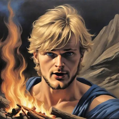 angel moroni,perseus,greek god,bordafjordur,poseidon god face,claudius,fantasy portrait,hercules,the archangel,lucus burns,biblical narrative characters,greer the angel,poseidon,thymelicus,htt pléthore,god of thunder,lake of fire,thracian,daemon,fire angel,Digital Art,Classicism