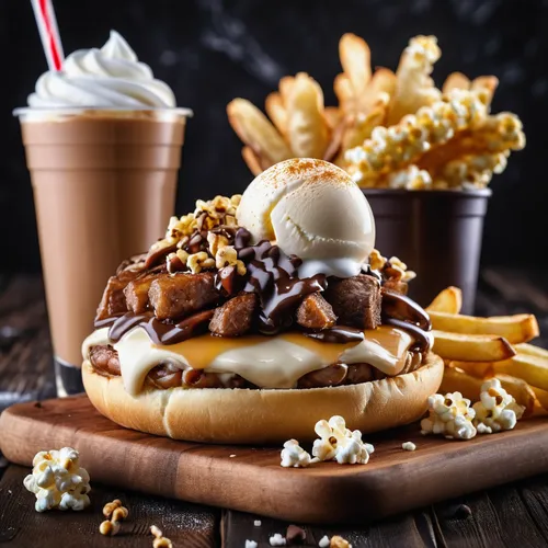 waffle ice cream,food photography,ice cream bar,poutine,belgian fries,belgian waffle,cheesesteak,soft serve ice creams,pretzel sticks,food craving,sundaes,sundae,ice cream cone,junk food,frozen dessert,american food,kawaii food,mystic light food photography,food styling,friench fries,Photography,General,Realistic