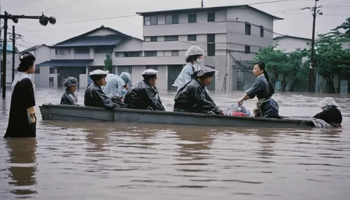 floods,water transportation,ha noi,flood,flooded,southeast asia,japanese wave,rice cultivation,flooding,13 august 1961,row-boat,fishing float,japanese waves,water taxi,water police,japanese umbrellas,ricefield,taxi boat,pedal boats,the rice field,Photography,Black and white photography,Black and White Photography 09