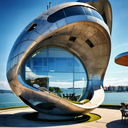 futuristic architecture,futuristic art museum,morphosis,futuroscope,arcology,niemeyer,jetsons,torus,songdo,alien ship,gronkjaer,yeosu,modern architecture,primosphere,tilbian,safdie,glass sphere,universum,faliro,house of the sea,Photography,General,Realistic