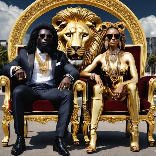 royalty,royalties,goldlion,lions couple,marquesses,kingz,empires,skeezy lion,golddiggers,queenship,gyptian,kingship,business icons,rulership,lionizing,zillionaires,tafari,auriongold,babylon,kings,Photography,General,Realistic