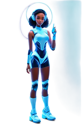 lumidee,allura,tron,nessa,3d render,uv,3d figure,aquarius,technetium,luz,vector girl,3d model,alani,anakara,afrofuturism,cyan,lumo,kunbi,electrify,eletrica,Illustration,Abstract Fantasy,Abstract Fantasy 06