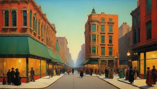 calcutta,street scene,hildebrandt,bischoff,boylston,weisman,sansom,waksman,galinsky,city scape,levinthal,bachrach,midmarket,gallaher,guthrie,berczy,whitcomb,nicollet,cityscapes,cornwell,Art,Classical Oil Painting,Classical Oil Painting 44