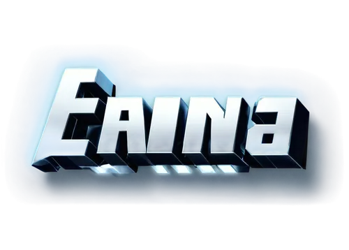 Fang logo, metallic silver, bold font, sharp edges, symmetrical design, 3D effect, reflective surface, high contrast, centered composition, bright lighting, futuristic feel.,eanna,etan,edit icon,etana