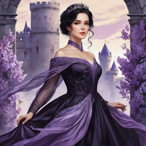 la violetta,fantasy portrait,fantasy picture,rapunzel,princess sofia,rosa ' amber cover,purple rose,fantasy art,purple,purple dress,cinderella,fantasy woman,fairy tale character,violet,purple lilac,celtic queen,ball gown,katniss,venetia,veil purple,Photography,Fashion Photography,Fashion Photography 04