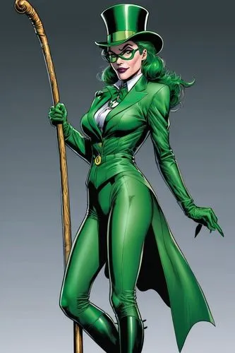 riddler,zatara,duela,cutugno,namorita,patrol,eldena,selina,villainess,happy st patrick's day,morrible,verde,lorna,madelyne,emerald,catwoman,verte,mesmero,nel,enchantress,Illustration,American Style,American Style 13