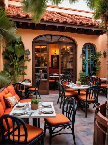 patios,outdoor dining,patio,tlaquepaque,ristorante,mizner,mediterranean cuisine,carthay,santa barbara,montecito,hacienda,auberge,trattoria,bistro,coconut grove,terrasse,palmilla,a restaurant,las olas suites,bistros,Illustration,Black and White,Black and White 08