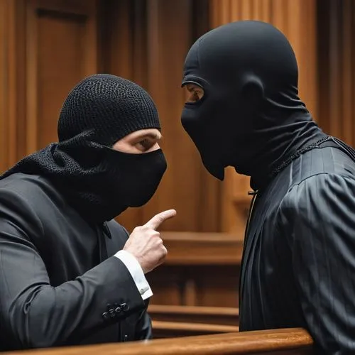 balaclava,lawyers,attorney,common law,money heist,lawyer,jury,accusing,wearing a mandatory mask,the protection of victims,ledroit,court of law,interrogation,jurist,magistrate,judiciary,court of justice,ski mask,barrister,crime,Photography,General,Realistic