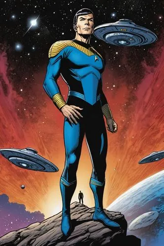 spock,miracleman,grummett,dreadstar,uatu,nimoy,Illustration,American Style,American Style 13