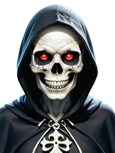 grimm reaper,skulduggery,grim reaper,skeleltt,skelemani,telegram icon,lich,totenkopf,achmed,reaper,cultist,occultist,skullduggery,skelley,demonomicon,skelton,witch's hat icon,death god,anonymizer,scull,Illustration,Japanese style,Japanese Style 19