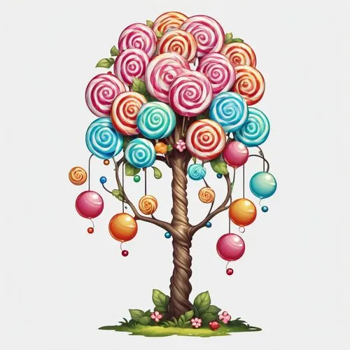 flourishing tree,colorful tree of life,watercolor tree,painted tree,easter tree,flower tree,Illustration,Abstract Fantasy,Abstract Fantasy 11