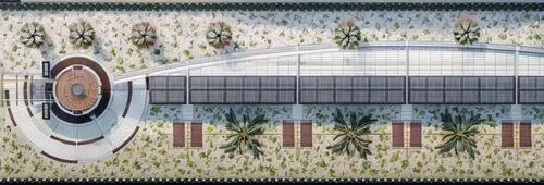 amazonica,arcology,hydropower plant,solar cell base,cinerama,dhammakaya,archigram,ctesiphon,greenhouse cover,sewage treatment plant,maglev,marmaray,dhammakaya pagoda,luzhniki,tenochtitlan,europan,ecotopia,earthship,proscenium,fish farm,Landscape,Landscape design,Landscape Plan,Realistic