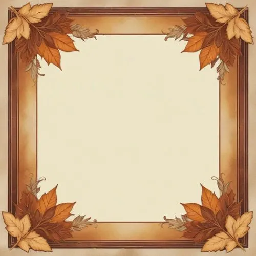 a decorative po frame with leaves on the edge,round autumn frame,fall picture frame,leaves frame,autumn frame,halloween frame,floral silhouette frame