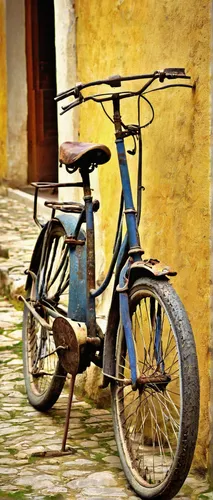 Old Bike in Portugal by Chris  Tumbusch,old motorcycle,old bike,moped,piaggio,piaggio ciao,puch 500,motor-bike,two-wheels,motorbike,motorcycle,wooden motorcycle,two wheels,motor scooter,vintage vehicl