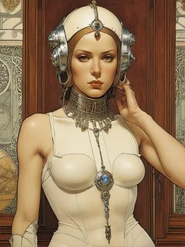 penthesilea,estess,amidala,priestess,padme,viveros,electress,head woman,mediatrix,white lady,caprica,rasputina,leia,artemisia,arisia,art deco woman,porcellian,fraulein,adelheid,hypatia,Illustration,Retro,Retro 01