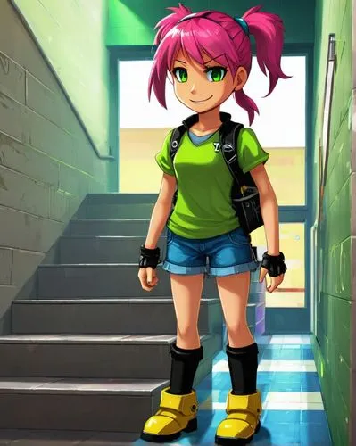 sonika,aelita,amiyumi,kuribayashi,momoka,shigehiro,Unique,Pixel,Pixel 05