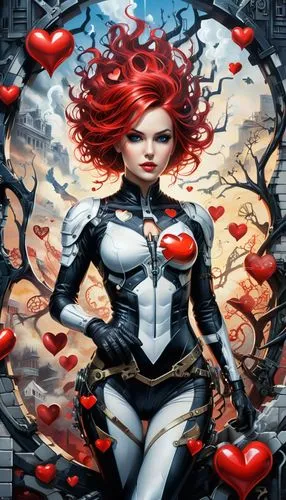 queen of hearts,heart background,painted hearts,heart cherries,red heart,fire heart,heart lock,fantasy woman,winged heart,tree heart,heart,heart shape,poison ivy,the heart of,valentine pin up,heart with hearts,red-haired,valentine background,diamond-heart,heart design,Conceptual Art,Graffiti Art,Graffiti Art 09