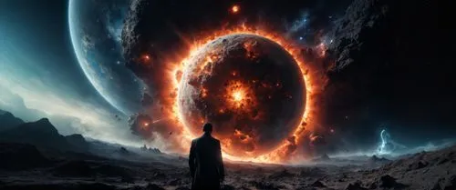 пусто,an artist rendering of the sun with an explosion,sauron,gallifrey,gargantua,ring of fire,pandorica,fire planet