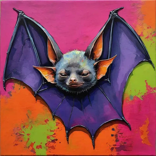 tropical bat,bat,aye-aye,hanging bat,vampire bat,fruit bat,bats,color rat,bat smiley,little red flying fox,mouse eared bat,big brown bat,gargoyle,flying fox,megabat,mammal,imp,pet portrait,animal portrait,possum,Illustration,Paper based,Paper Based 06