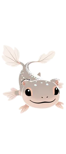 axolotl, Mexican salamander, aquatic animal, underwater scene, brownish-gray skin, feathery gills, cute eyes, smiling face, floating in water, transparent background, soft focus, natural lighting, sha