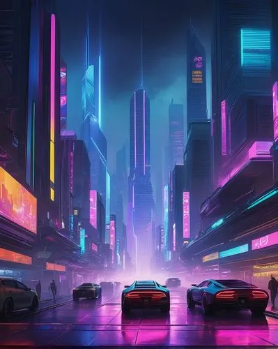 cityscape,camaros,cyberpunk,cybercity,neon arrows,3d car wallpaper,4k wallpaper 1920x1080,futuristic landscape,car wallpapers,colorful city,futuristic,beautiful wallpaper,autopia,polara,urban,4k wallpaper,synth,metropolis,brum,cyberscene,Illustration,Vector,Vector 03