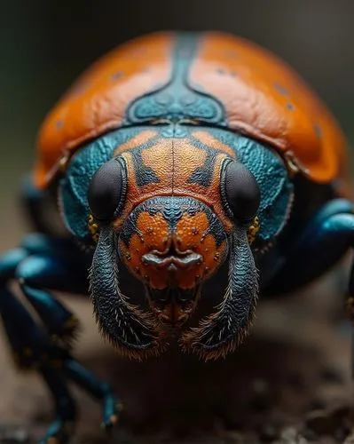 masterpiece close up shot of a taruntula, insanely detailed, 32k, stunning colorful, National geographic photo, award winning photography, museum quality






,a close - up of a beetle on the ground,