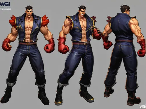 male character,martial arts uniform,concept art,kickboxer,xing yi quan,muscle man,ironworker,sanshou,comic character,wolverine,boxer,warehouseman,boxing gloves,blue-collar worker,wuchang,game character,siam fighter,gladiolus,muscle icon,male poses for drawing,Conceptual Art,Fantasy,Fantasy 26