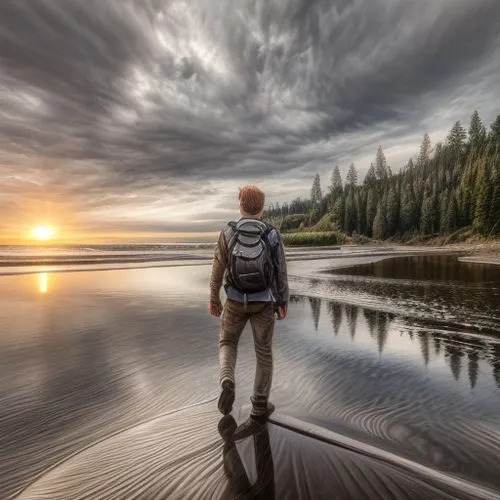 vancouver island,nature and man,british columbia,free wilderness,tofino,backpacking,nature photographer,spaciousness,backpacker,ruby beach,explore,landscape photography,trillium lake,people in nature,